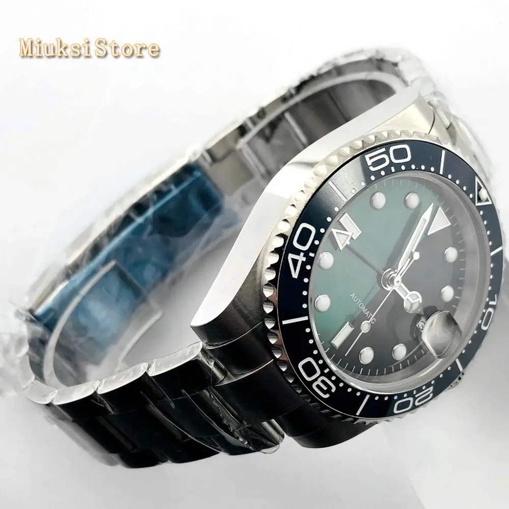 Мужские автоматические механические часы с сапфировым стеклом 40 мм | Наручные