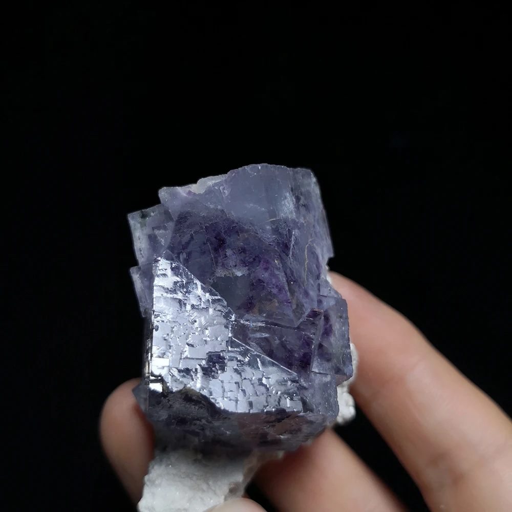 

68g Natural Stone Quartz Purple Fluorite Mineral Crystal Specimen from Yaogangxian Hunan Province,China A3-2