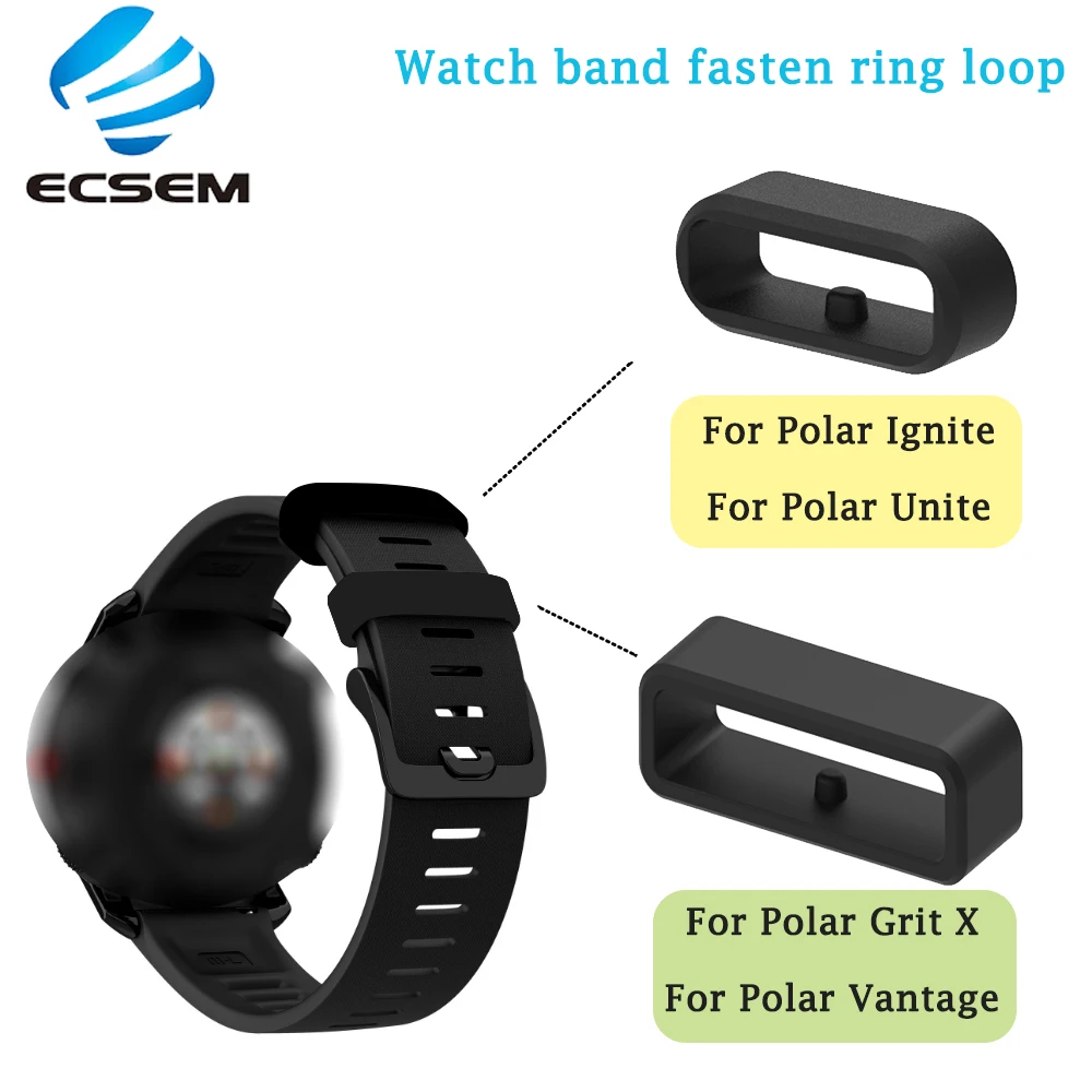 

Wrist Strap fasten ring For Polar Grit X/Unite Smart Watch Band keeper For Polar lgnite/Vantage M Sport Watch Strap retainer