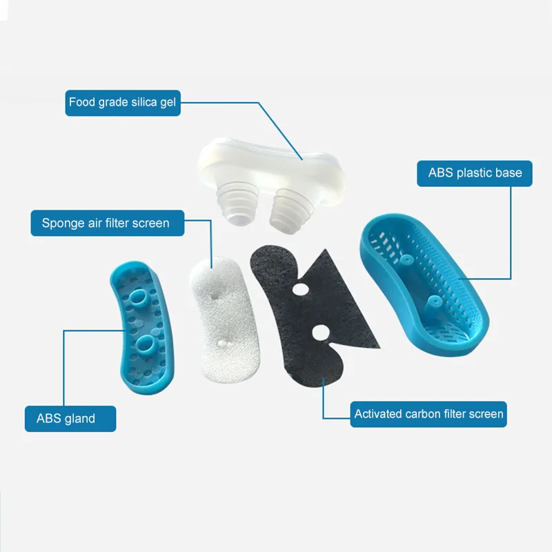 

Anti snore nose aid Silicone Nasal Dilators Nose Clip Sleep Tray Sleeping Aid Apnea Guard Night Device