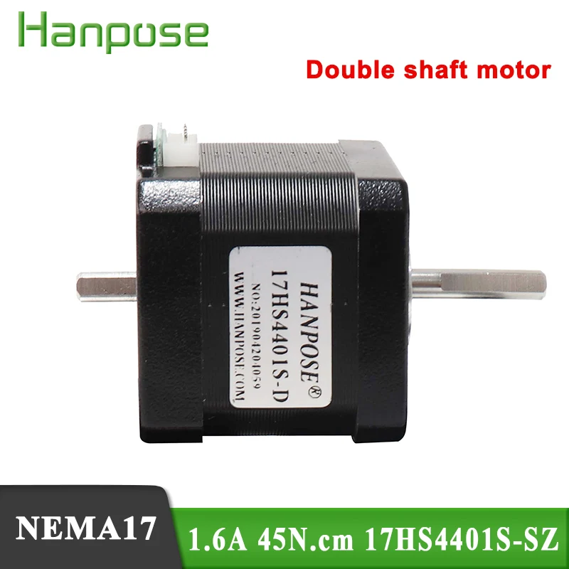 Шаговый двуххосевой двигатель Nema 17 17HS4401S SZ 40 мм 45 см 1 6 А 12 В 42 для оборудования