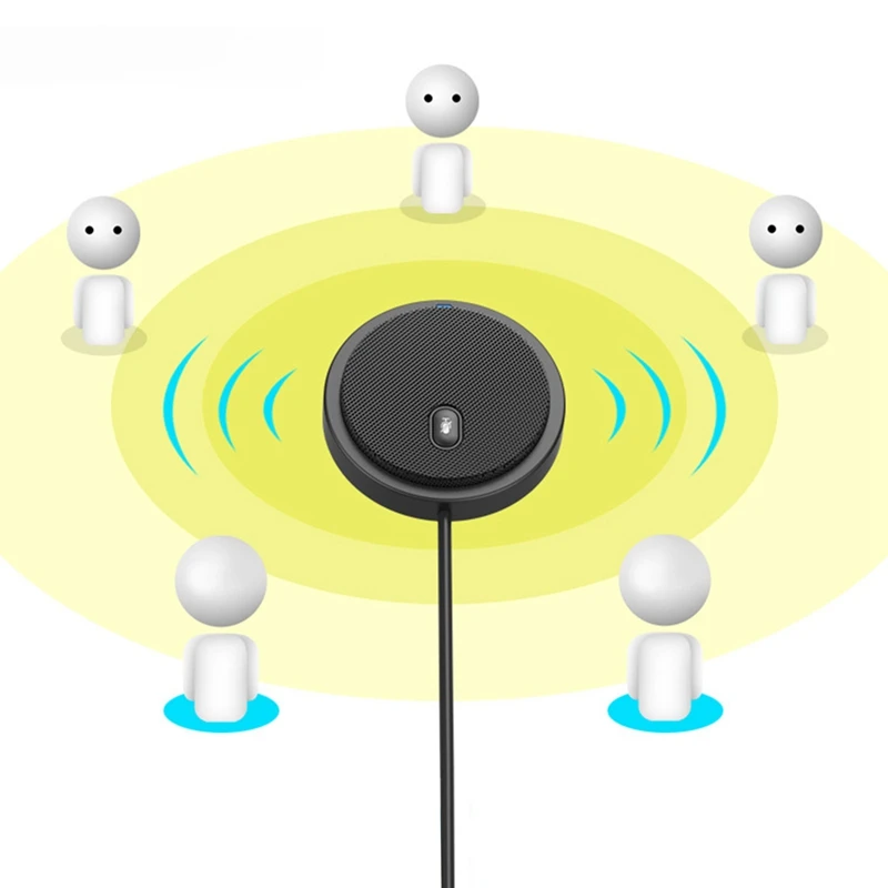 

USB Omnidirectional Condenser Microphone, Used for Business Meeting Computer Laptop Voice Microphone