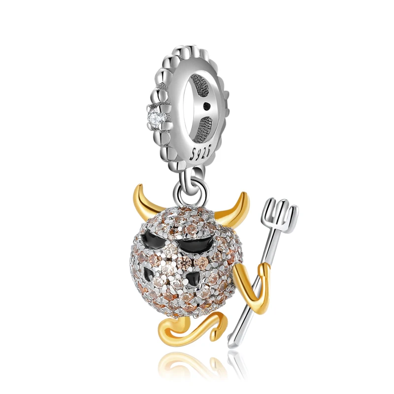 

Подарок на Хэллоуин, демон, ад, почтальон, дьявол, 100% искусственных серебряных подвесок, подходят для оригинальных шармов, браслетов, изгото...