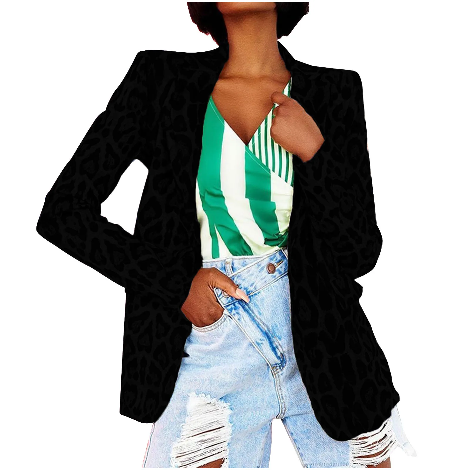 

Женское повседневное индивидуальное пальто, однотонное модное пальто с длинным рукавом и отложным воротником на пуговицах, Женская повсед...