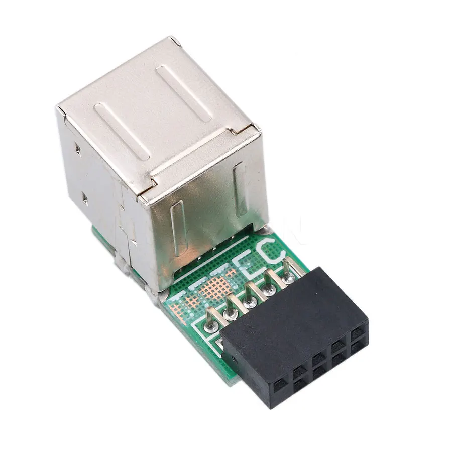 Мини Внутренний ПК USB 2 порта 0 9Pin гнездо в A адаптер конвертер Материнская плата PCB