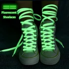 Светящиеся шнурки для обуви, плоские, флуоресцентные, 100120140 см, 1 пара