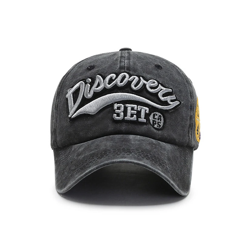 Кепка с вышивкой для мужчин и женщин модная бейсболка потертостями хлопок