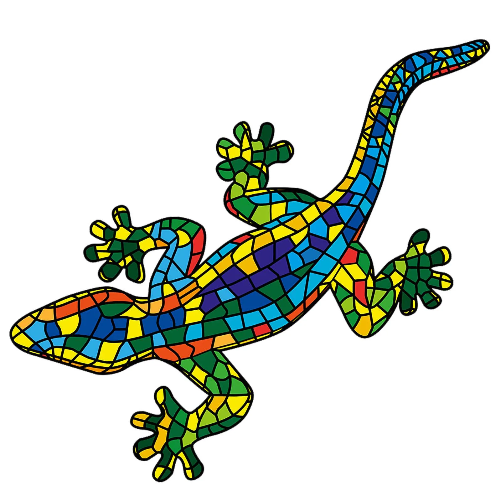 Новый конструктор в форме ящерицы Высококачественная деревянная головоломка