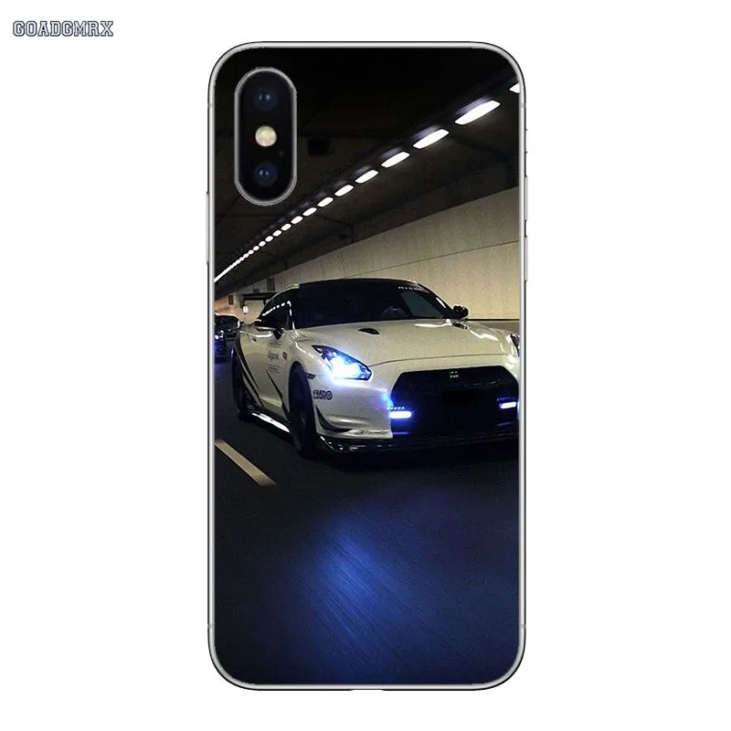 Для Samsung Galaxy A3 A5 A7 A750 2016 2017 A10 A30 A40 A50 A70 A6 A8 A9 плюс J8 2018 Nissan GTR автомобиль прозрачный