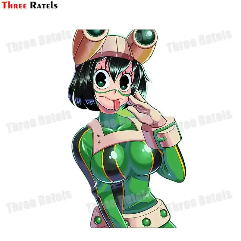 Автомобильная наклейка Three Ratels F636 Asui Tsuyu Boku No Hero Академия для Bmw E46 - купить по