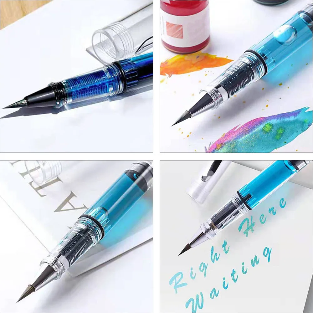 

3Pcs Watercolor Brush Pens Refillable Ink Pens Drawing Pens Calligraphy Pens