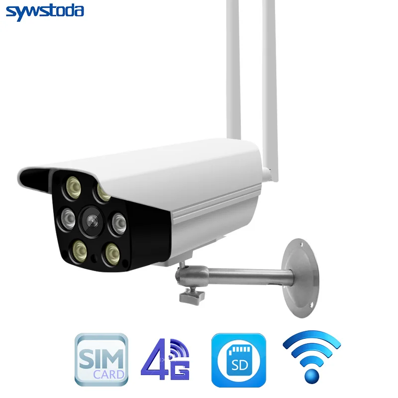 Full HD 1080P цилиндрическая IP камера беспроводная GSM 3G 4G SIM карта Wifi Внешняя фотокамера