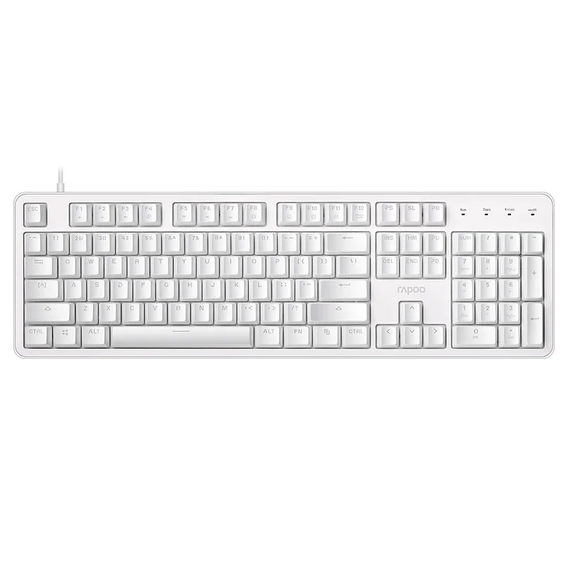 

Механическая Офисная Клавиатура Rapoo MT710 с 104 клавишами, красный переключатель, полные клавиши без перфорации, поддержка двойных систем