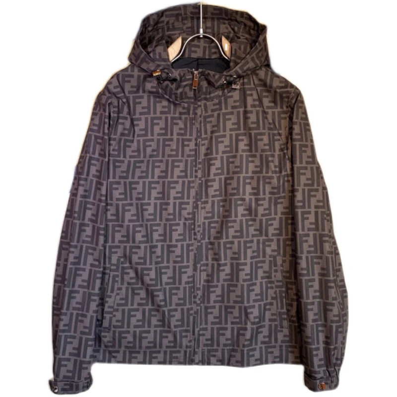 

2021 New Summer Sunscreen Women's Fashion Thin Coat Hooded Long Sleeve Letter BF Style Female Casual Loose Jacket