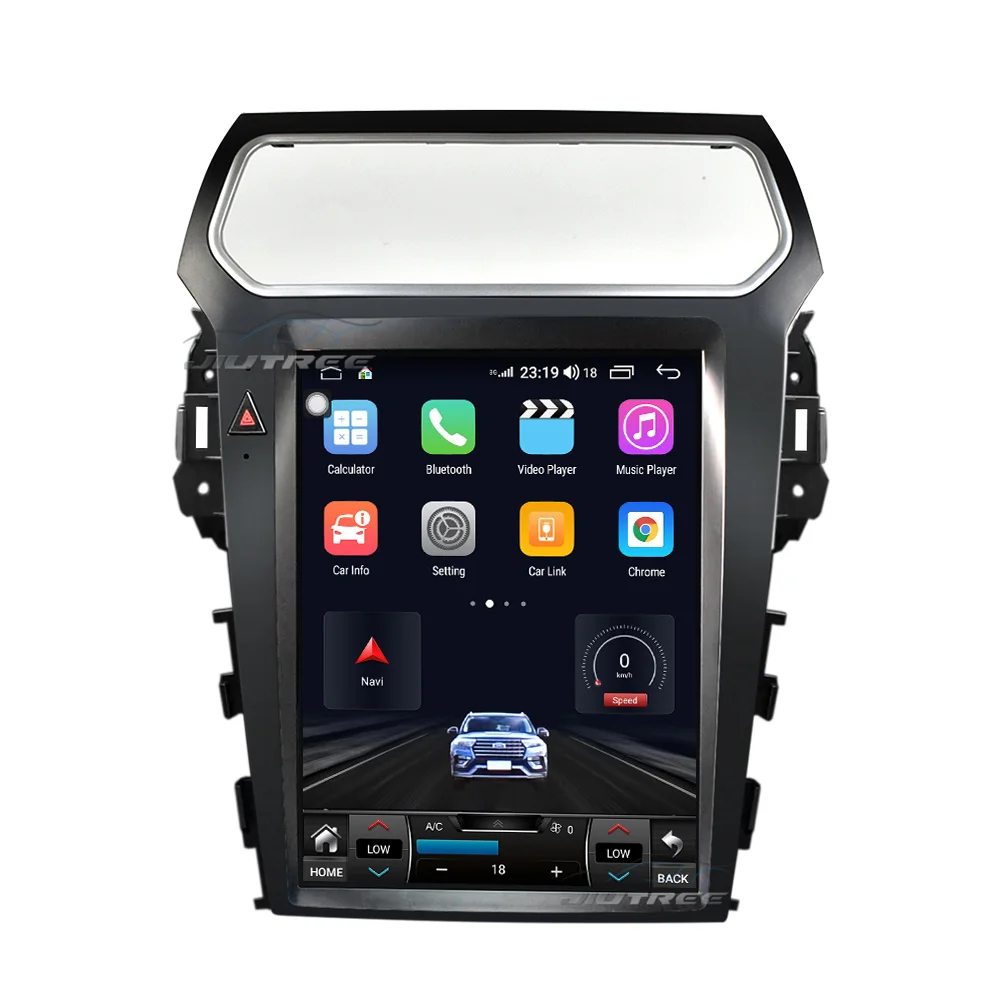 Вертикальный экран для Ford Explorer 2016-2019 2Din Android автомобильный Радио мультимедийный