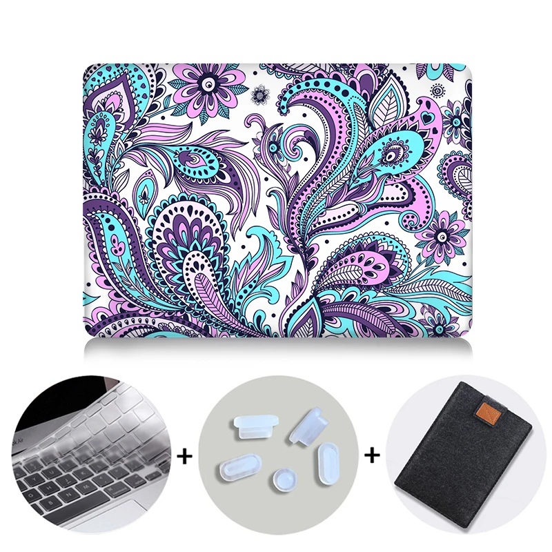 MTT чехол для ноутбука Macbook Air 11 13,3 12 дюймов Pro retina 13 15 с сенсорной панелью Жесткий Чехол сумка для ноутбука Funda a1706 a1466 - Цвет: MB01