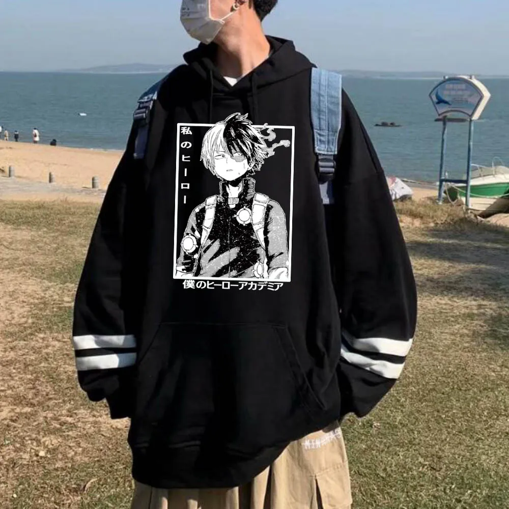 

Толстовка с капюшоном My Hero моя геройская Академия модная одежда с длинным рукавом в стиле хип-хоп Uniex аниме Uniex