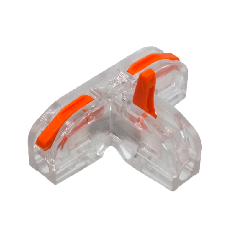 Т-образный разъем без винтов быстрая Клеммная колодка компактный