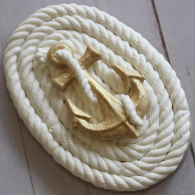 Силиконовая форма с якорем для украшения тортов кексов сахарного ремесла