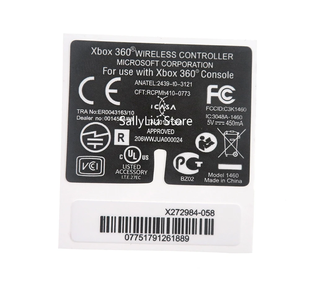 5 шт./лот задняя этикетка серийный наклейка лазерная для уплотнения Xbox360 xbox 360