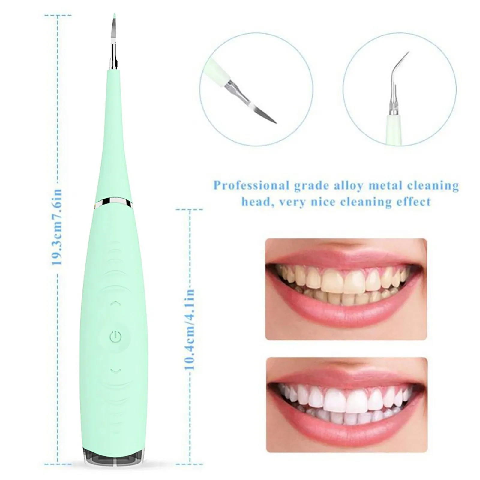 

Dental Scaler Electric Teeth Cleanner Tartar Cleanning Tool Tooth Stain Cleaner Dental Calculus Remover Tooth Calculus Remover