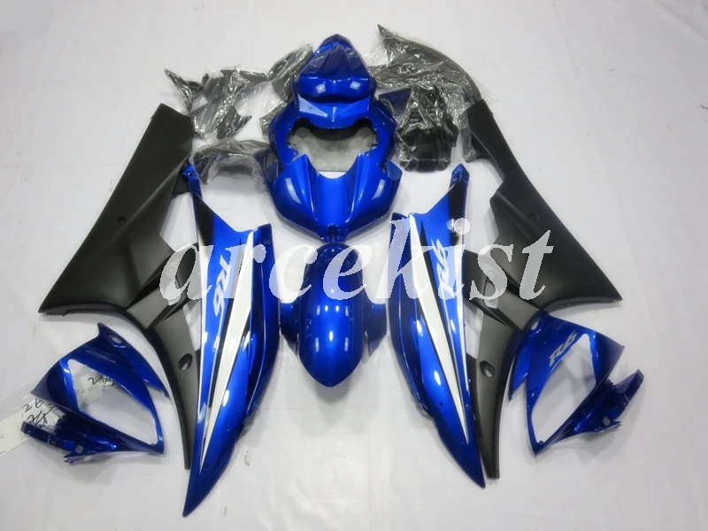 

Новый комплект обтекателей для мотоциклов ABS под давлением, подходит для YAMAHA YZF-R6 2006 2007 R6 06 07, под заказ, синий, черный