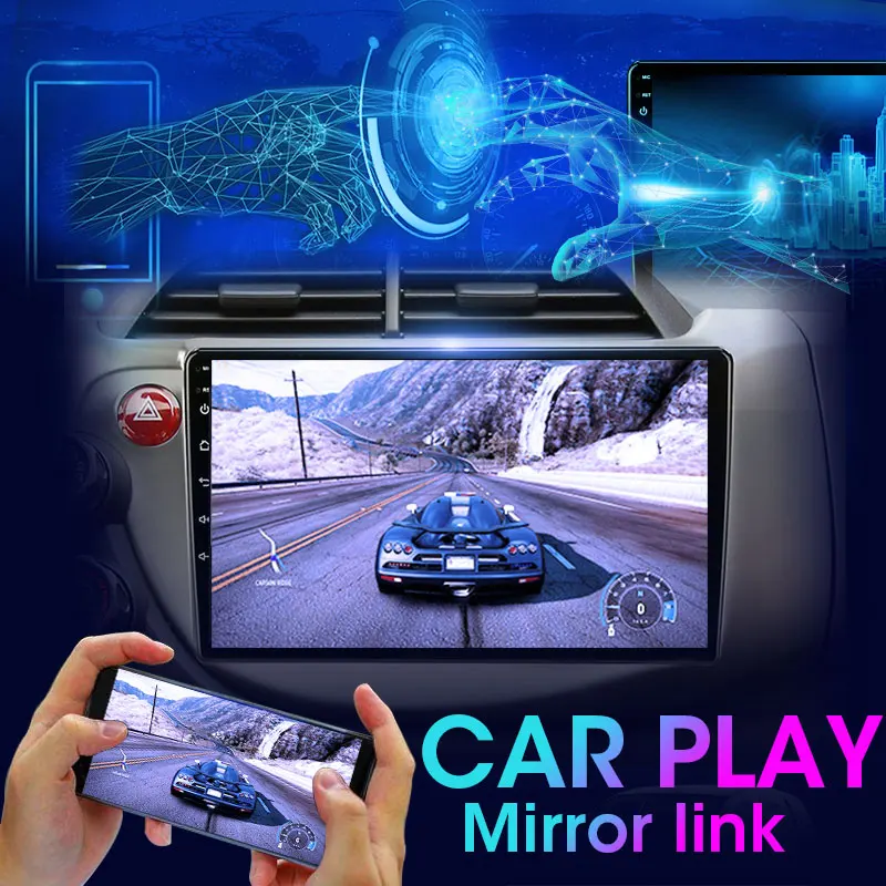 Автомобильное радио мультимедийный видеоплеер Srnubi Android 10 0 6 + 128G для HONDA FIT JAZZ 2007-2013