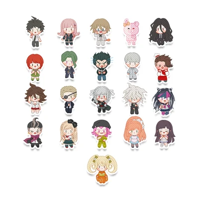 

Danganronpa: Trigger Happy Havoc Nagito Komaeda Cute Glitter Refrigerator Luggage Sticker Paster Phone DIY Scrapbook Decal Toy