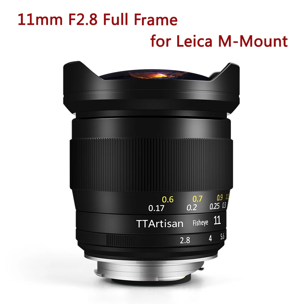 TTArtisan 11 мм F2.8 объектив камеры для Leica M mount полная Рамка рыбий глаз M240 M3 M6 M7 M8 M9 M9p M10