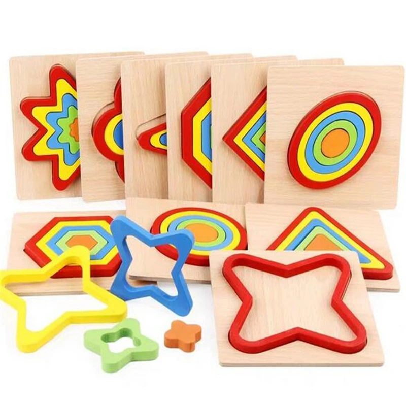 Когнитивная доска 3D, детская головоломка, деревянные игрушки, детские развивающие игрушки, детские обучающие игры
