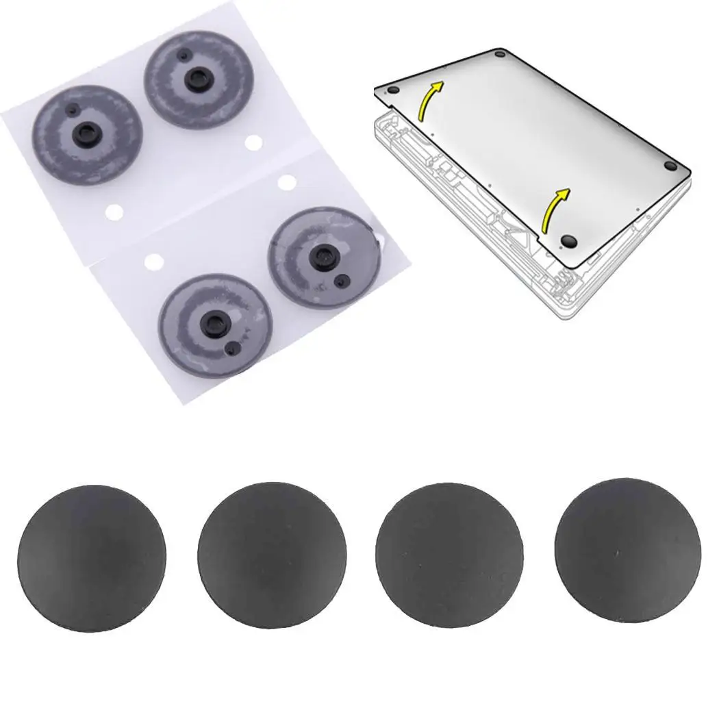 4 шт. нижний резиновый корпус для ног ноутбука Macbook Black Pro | Автомобили и мотоциклы