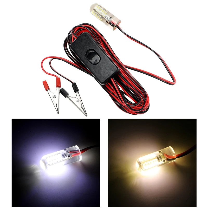 

Underwater Night Lights 48 Leds Attract Fish Fishing Lighting 12V Flashing Bait Lamp