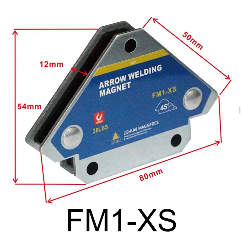 

2 Pcs Magnetic Welding Fixture Ferrite Holding Auxiliary Positioner Locator Tools for Hardware Finishing Magnet Holder