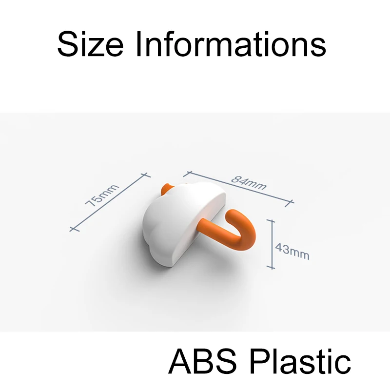 

Takulaaa 3Pcs/Set Wall Sticker Hook Self Adhesive Plastic Removable kitchen Tools Hook key Holder Home Decor