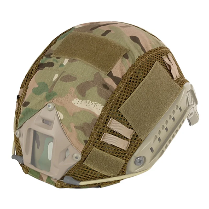 Тактический чехол для шлема Fast MH PJ BJ Airsoft Пейнтбол Wargame Gear CS Камуфляжный 52-60 см