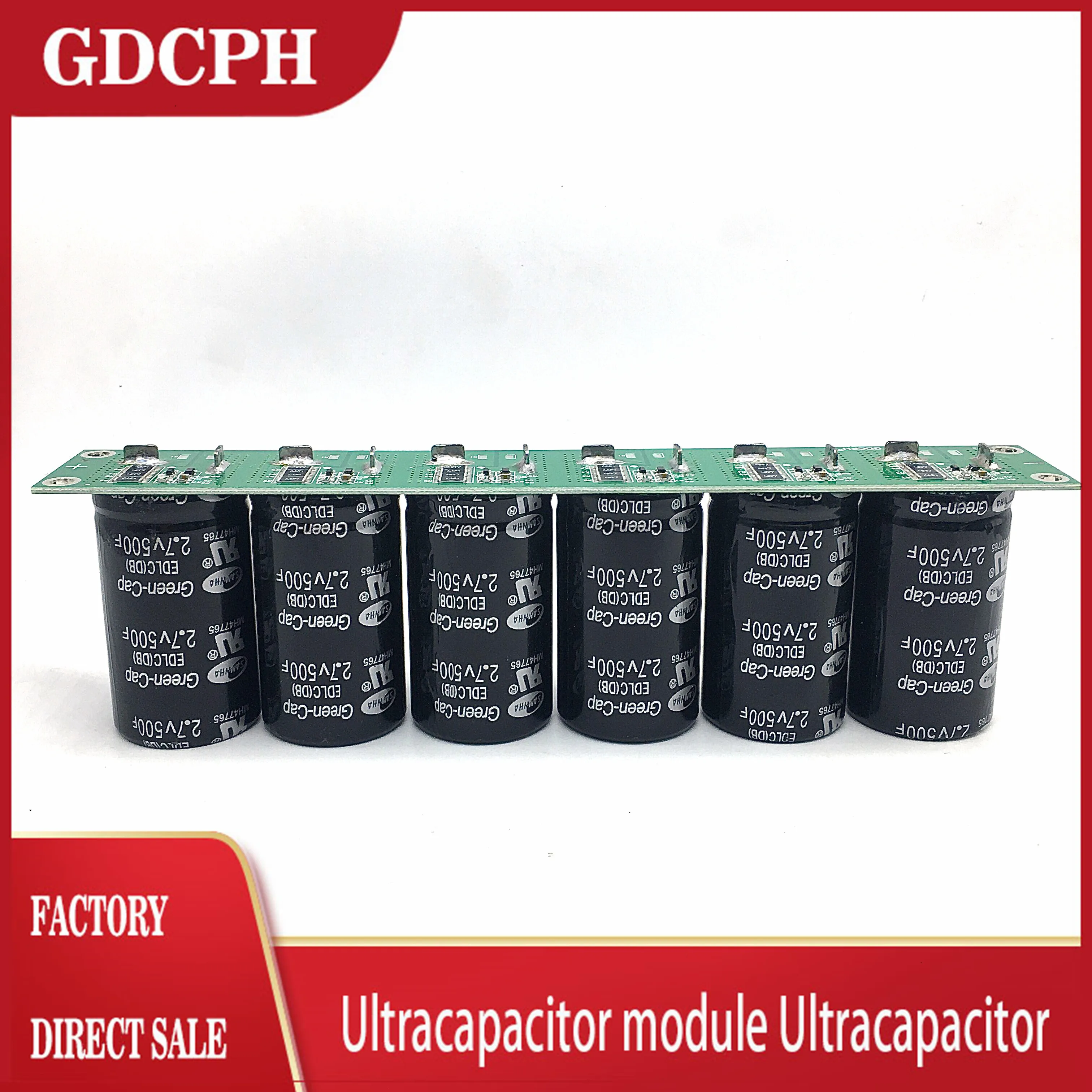 Super Fara Capacitor Automotive Electronic Rectifier 16V83F 2.7V500F Screw Hole Capacity Module | Электронные компоненты и