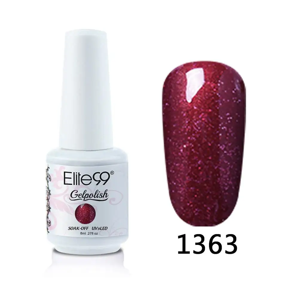 1363 Elite99 8 мл Гель-лак для ногтей Vernis Полупостоянный лак для ногтей УФ-гель лак для ногтей эмаль для маникюра Лак для ногтей - Цвет: 1363