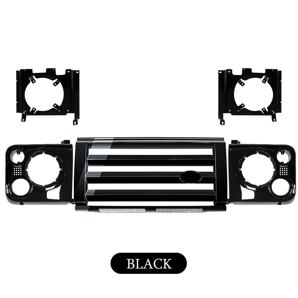 

Car stying Front SVX Kit ABS Middle FRONT Grille & surrounds & Brackets For Land Rover Defender SVX Vehicle Auto Parts