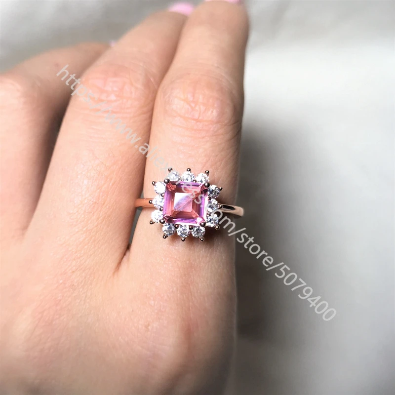 

cubic Zircon Engagement Rings for women Rose gold color Wedding rings female anel Austrian Crystals Jewelry top quality