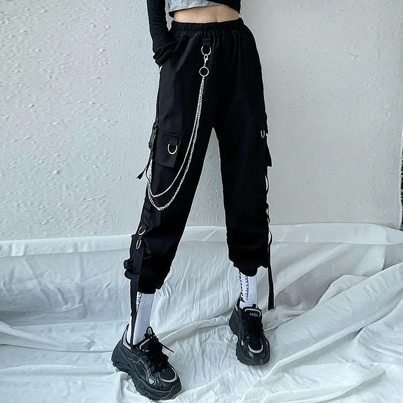 

Брюки женские свободные, повседневные рабочие штаны с завышенной талией, на лето