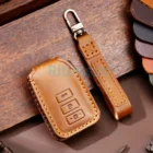 Кожаный чехол для автомобильных ключей, для Toyota Yaris Vios