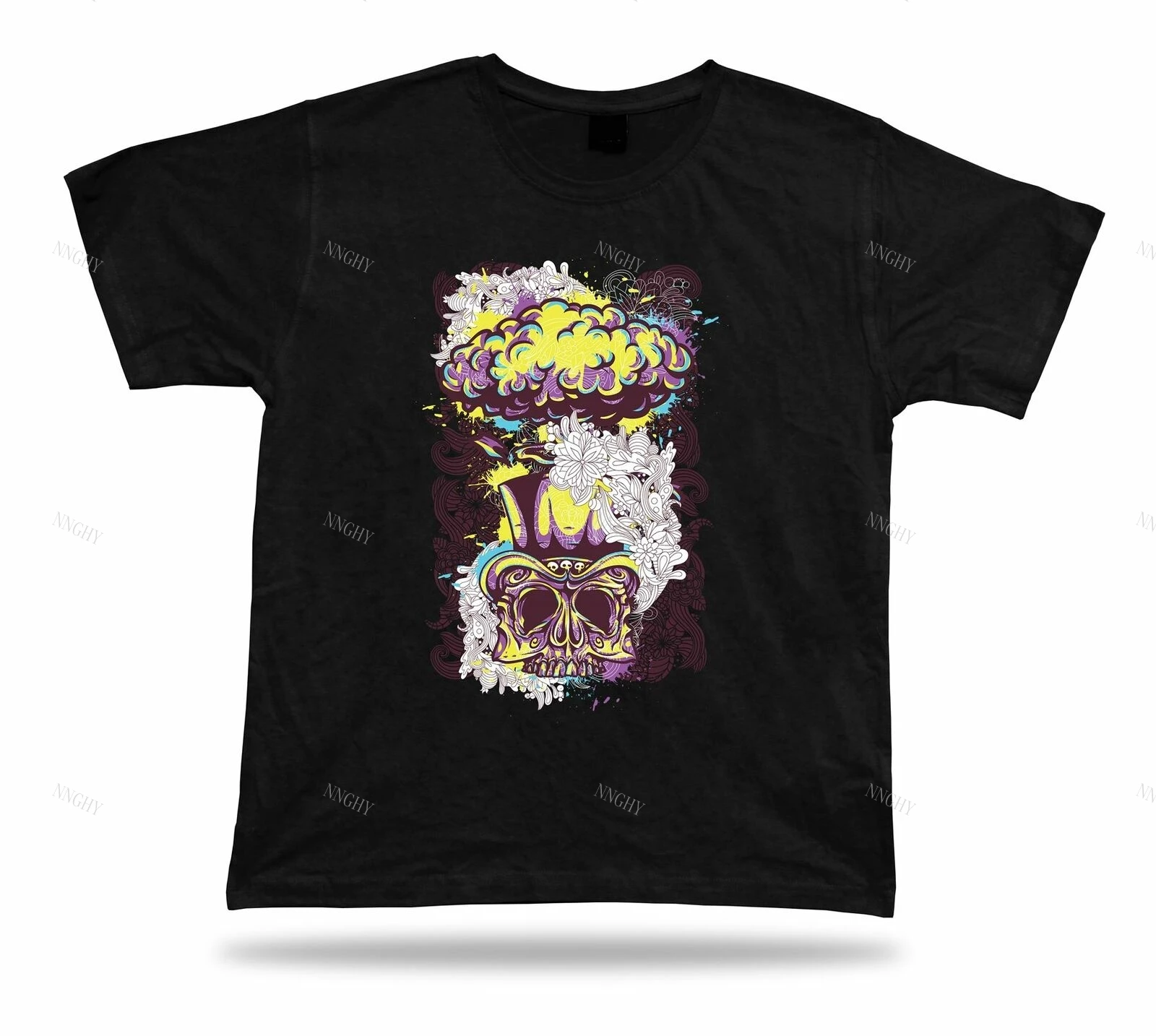 Стильная цветная шляпа с изображением Черепа скелета цветов розы|Мужские