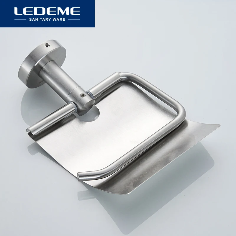 ledeme toilet paper roll holder wall mounted cup bath accessories toilet paper stand holder waterproof design l71703 free global shipping