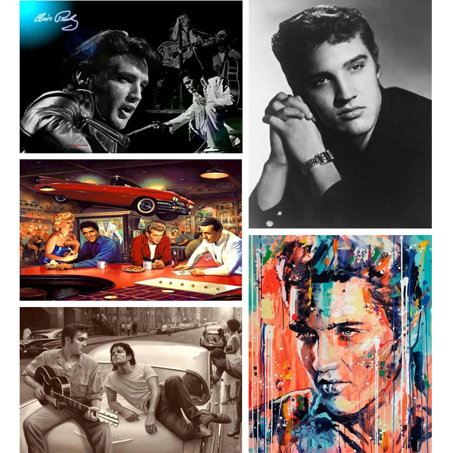 Новинка, алмазная живопись, вышивка крестиком Elvis Presley, вышивка 5D, алмазная вышивка «сделай сам»