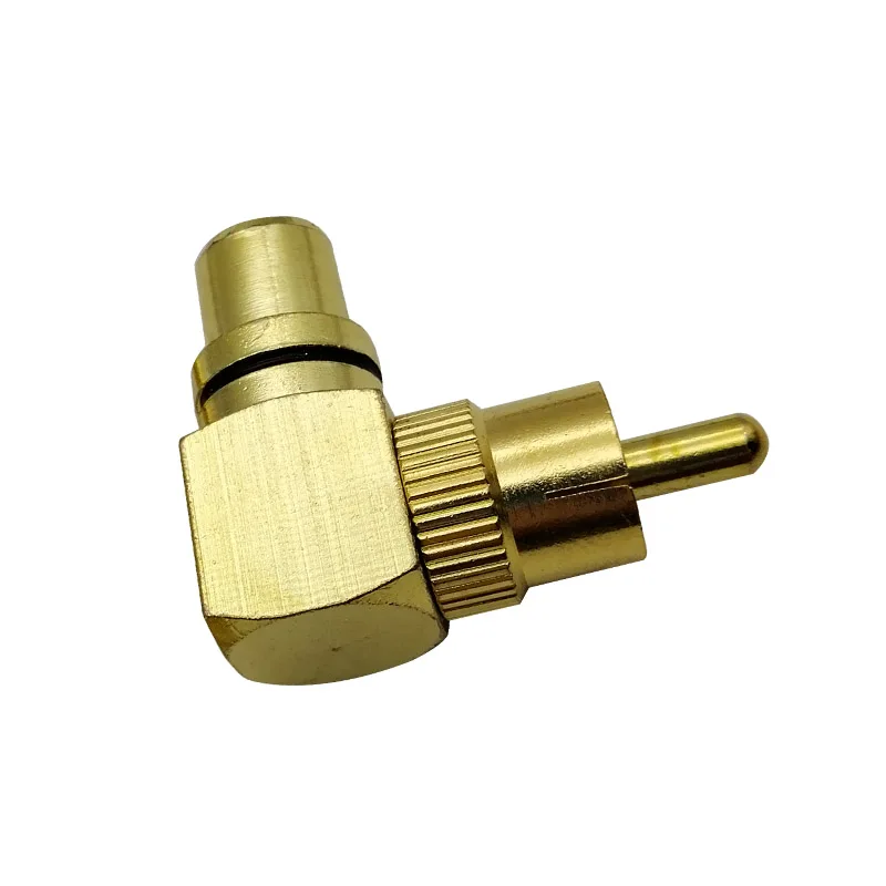 Полезный прямоугольный адаптер RCA штекер гнездо соединительное соединение 90