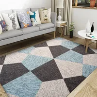 200 cm * 230 cm large carpet Morocco style black and white geometric rug ,big size living room coffee table carpet