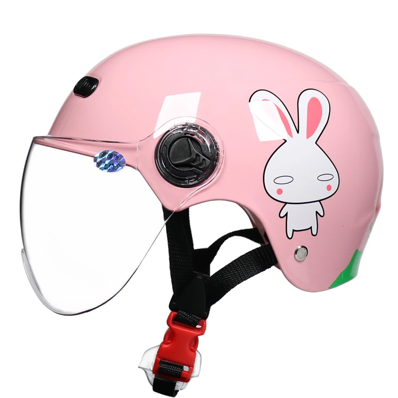 Летний красный Детский мотоциклетный шлем для мальчиков и девочек велосипедный