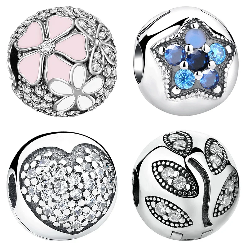 Дизайнерский браслет из стерлингового серебра 925 пробы с плавающими бусинами