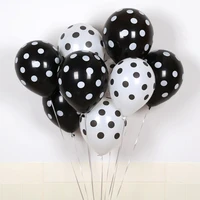 white black dot balloon baby birthday party wedding decoration colorful dot latex helium balloons festival decor toy supplies