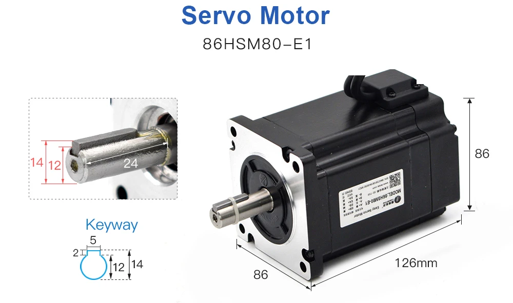 Leadshine Гибридный Серводвигатель H2-758 мотор 86HSM80-E1 крутящий момент 8N. m+ кабель 8 метров
